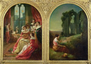Kenilworth Kalesi - Dünü ve Bugünü, 1854 by John Eaton Walker